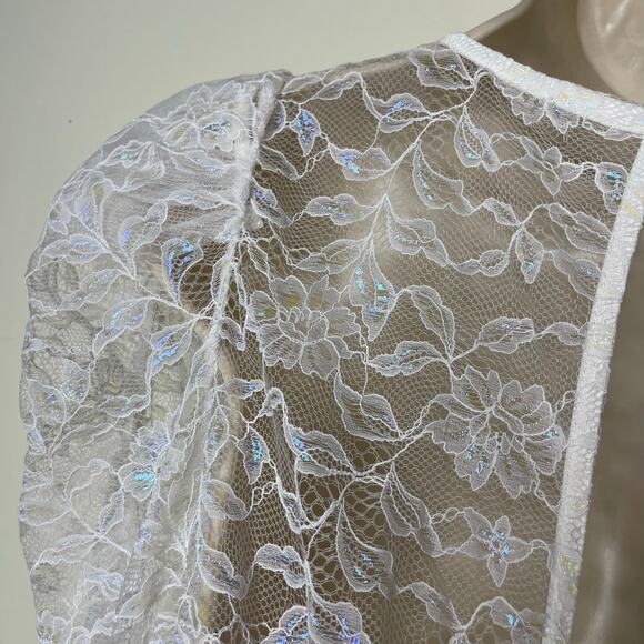 For Love and Lemons white floral lace maxi dress sz XS - Picture 13 of 14